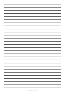1 cm Low Vision Dark Lined Paper (A4)