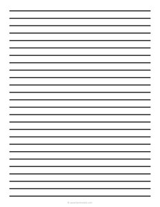 1 cm Low Vision Dark Lined Paper