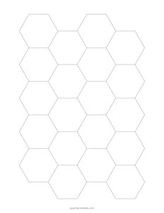 1 Hexagonal Graph Paper