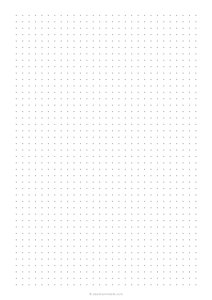 3/4 Dot Grid Paper (A4)