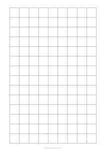 3/4 Plain Graph Paper (A4)