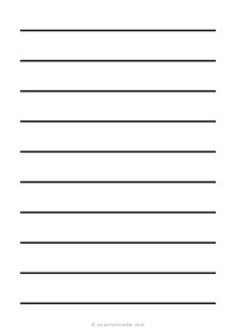 3/4 Low Vision Dark Lined Paper (A5)