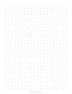 3/8 Dot Grid Paper