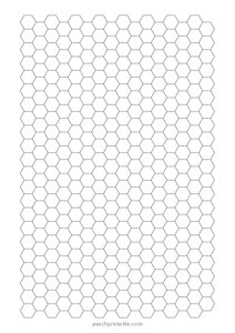 5 mm Hexagonal Graph Paper (A5)