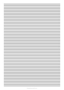 5 mm Low Vision Dark Lined Paper (A4)