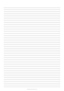 6 mm Lined Paper (A4)
