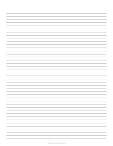 6 mm Lined Paper