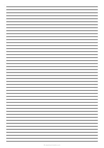 6 mm Low Vision Dark Lined Paper (A4)