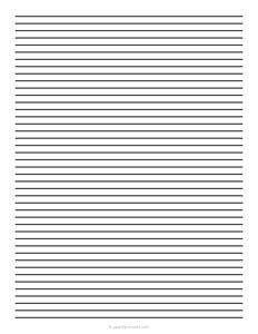 6 mm Low Vision Dark Lined Paper
