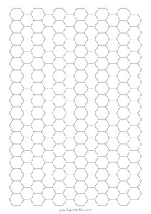 7 mm Hexagonal Graph Paper (A5)