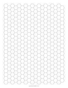 7 mm Hexagonal Graph Paper
