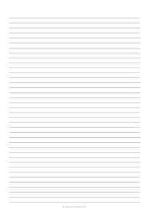 7 mm Lined Paper (A4)