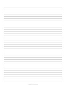 7 mm Lined Paper