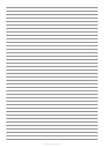 7 mm Low Vision Dark Lined Paper (A4)