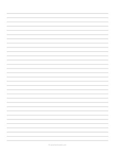 8 mm Lined Paper