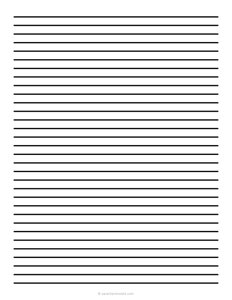 8 mm Low Vision Dark Lined Paper