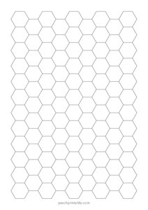 9 mm Hexagonal Graph Paper (A5)