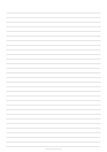 9 mm Lined Paper (A4)