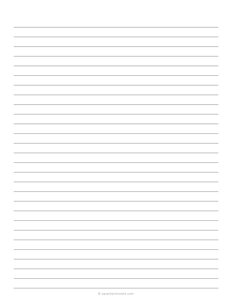 9 mm Lined Paper