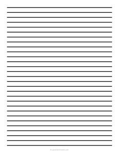 9 mm Low Vision Dark Lined Paper