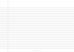 7.1 mm College Ruled Lined Paper (A4)