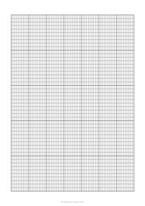 0.1 x 0.2 Crochet Graph Paper (A4)