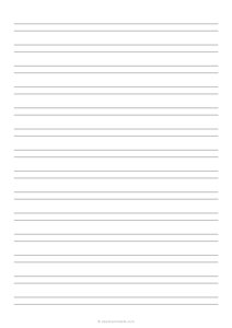 1/2 Double Lined Paper (A4)