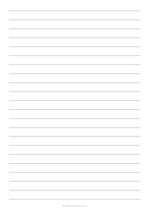 1/2 Lined Paper (A4)