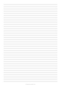 1/4 Lined Paper (A4)