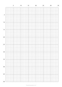 1/5 Cross Stitch - Count Grid (A4)