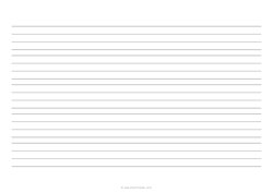 1 Handwriting Paper - 4 Lines - (A4)