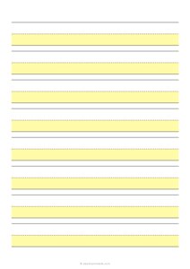 1 Highlighted Lined - 3 Lines - (A4)