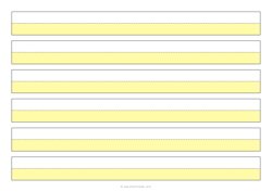 1 Highlighted Lined Block - 3 Lines - (A4)