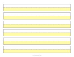 1 Highlighted Lined Block - 3 Lines