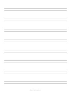 1 Double Lined Paper