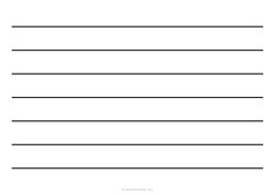1 Low Vision Dark Lined Paper - (A4) - Landscape