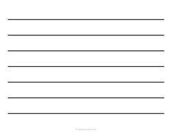 1 Low Vision Dark Lined Paper - Landscape
