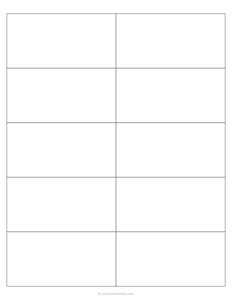 2x4 Blank Index Cards