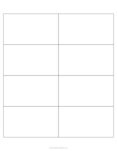 2.25x4 Blank Index Cards