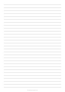 3/8 Lined Paper (A4)