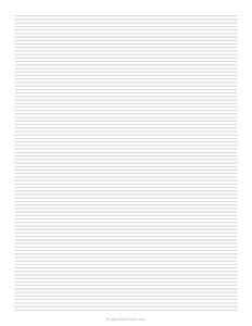 3 mm Lined Paper