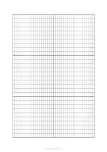 4x8 mm Crochet Graph Paper (A4)