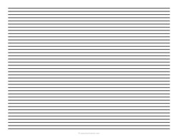 5 mm Low Vision Dark Lined Paper - Landscape