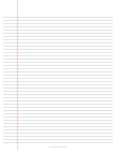 6 mm Lined Paper - Double Margin