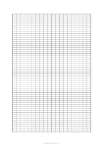 8x4 mm Crochet Graph Paper (A4)