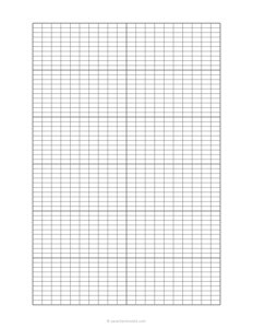 8x4 mm Crochet Graph Paper