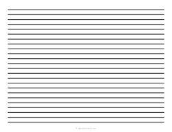 8 mm Low Vision Dark Lined Paper - Landscape