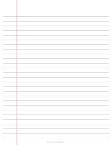 9 mm Lined Paper - Double Margin