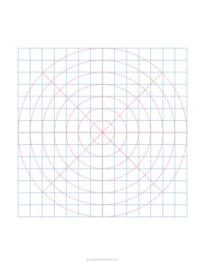 1/2 Circle Square Hybrid - Red Blue