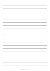 12 mm Lined Paper (A4)